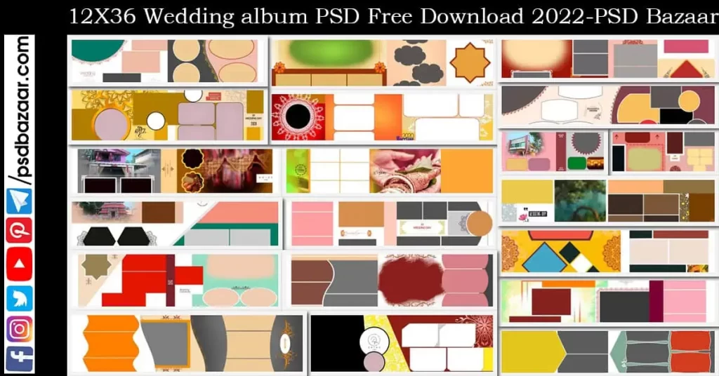 12X36 Wedding album PSD Free Download 2022