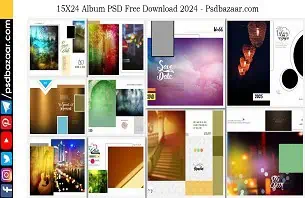 15X24 Album PSD Free Download