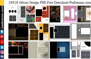 24X18 Album Design PSD Free Download