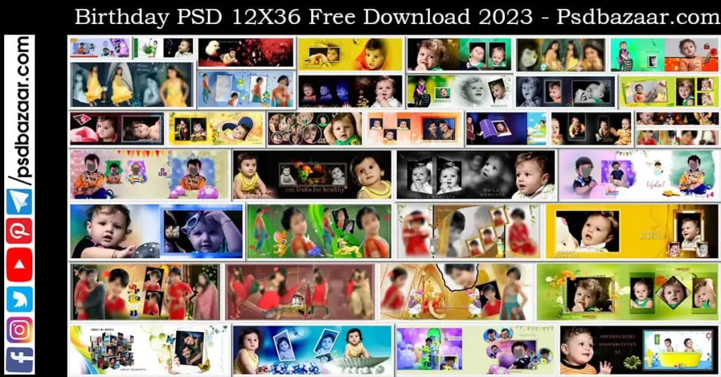 Birthday PSD 12X36 Free Download 2023