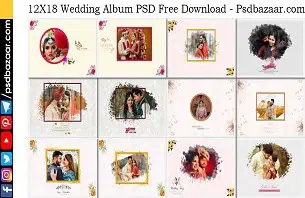 12X18 Wedding Album PSD Free Download
