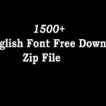 English Font Free Download Zip