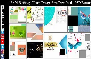15X24 Birthday Album Design