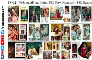 18 X 24 Wedding Album Design