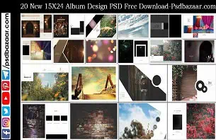 15X24 Album Design PSD