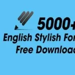 English Stylish Fonts Free Download