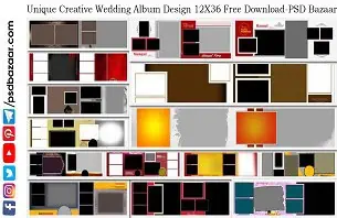 Unique Creative Wedding Album Design