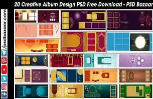 Creative Album Design PSD