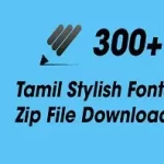 Tamil Stylish Fonts Zip File Download