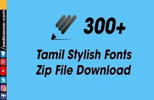 Tamil Stylish Fonts Zip File Download