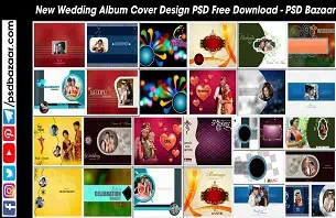  Wedding Album Cover Design PSD Free Download